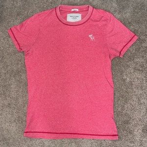 Men’s Abercrombie & Fitch Red T-shirt Large
